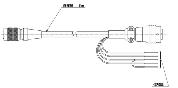 CSPLD连接电缆尺寸图 