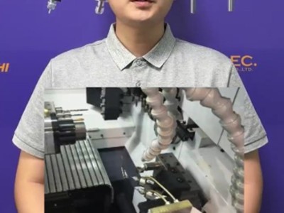 走心机主轴背轴加工斜孔提高效率可加装<i style='color:red'>八万转高频铣</i>