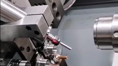 走心机铣碳钢材质，用3320-B10Q高速电主轴可以加工