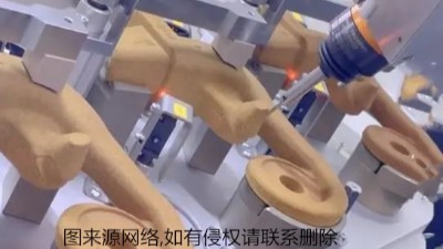 冷砂芯合模线、凸起去除，RBZ20浮动主轴可加工