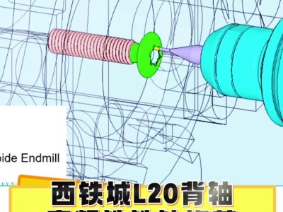 西铁城L20背轴高频铣铣钛梅花：快稳准，无振无毛刺