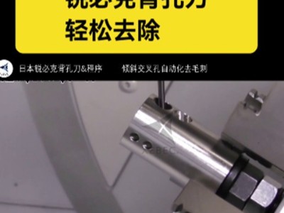 倾斜交叉孔毛刺，<i style='color:red'>锐必克背孔刀</i>轻松去除