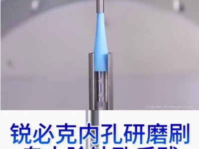 <i style='color:red'>锐必克内孔研磨刷</i>，专去除钻孔后残留翻边毛刺