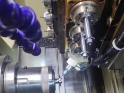 铝合金钻斜孔，8万转高频铣摆角度方案