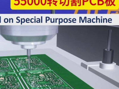 55000转切割PCB板,6万转自动换刀主轴