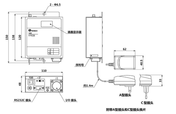 R-FHD256尺寸图 