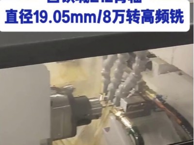不锈钢304铣槽,西铁城L12背轴,加装直径19.05mm、<i style='color:red'>8万转高频铣</i>