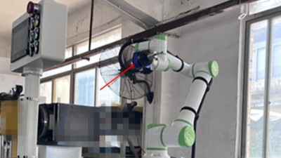 协作机器人搭配<i style='color:red'>rbz-40浮动主轴</i>，高效解决铸铁件1mm边缘去毛刺难题