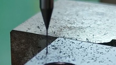 RBZ-MZ-3040C高速主轴：DT4纯铁0.5mm微孔精密加工方案
