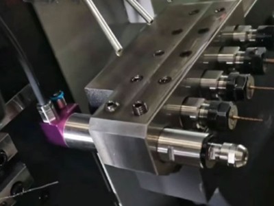 津上BO205走心机背轴钻孔，最外侧刀座孔加装RBZ高速主轴