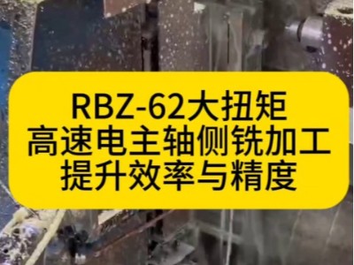 RBZ-62大扭矩高速电主轴侧铣加工，提高效率与精度