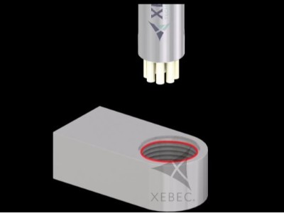 螺纹孔去毛刺：<i style='color:red'>锐必克表面研磨刷</i>不伤螺纹