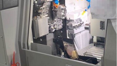 走心机铜件铣削加工，NAKANISHI气动主轴效率快