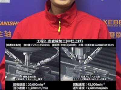 20000转和42000转对比加工粗加工到半精加工效率相差多少？
