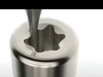 钛合金铣梅花，斯大SB20走心机高频铣