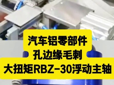 汽车铝零部件，孔边缘毛刺，大扭矩RBZ-30<i style='color:red'>浮动主轴去</i>除