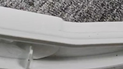 洗衣机PP塑料框飞边毛刺，4万转RBZ浮动主轴柔性去除