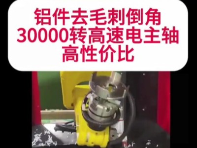 <i style='color:red'>铝件</i>去毛刺倒角，30000转高速电主轴高性价比