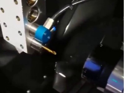 斯大SB-20R走心机钻微孔加装60000转高频铣精密加工