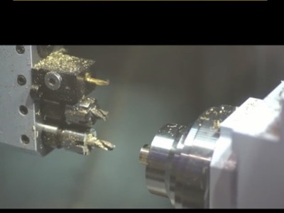 斯大SB20走心机NAKANISHI高频铣钻铣铜件实物加工案例