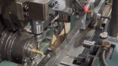 凸轮机加工铜件 1.5mm 小孔，低成本升级方案：加装 2013TJ-E8 高速电主轴